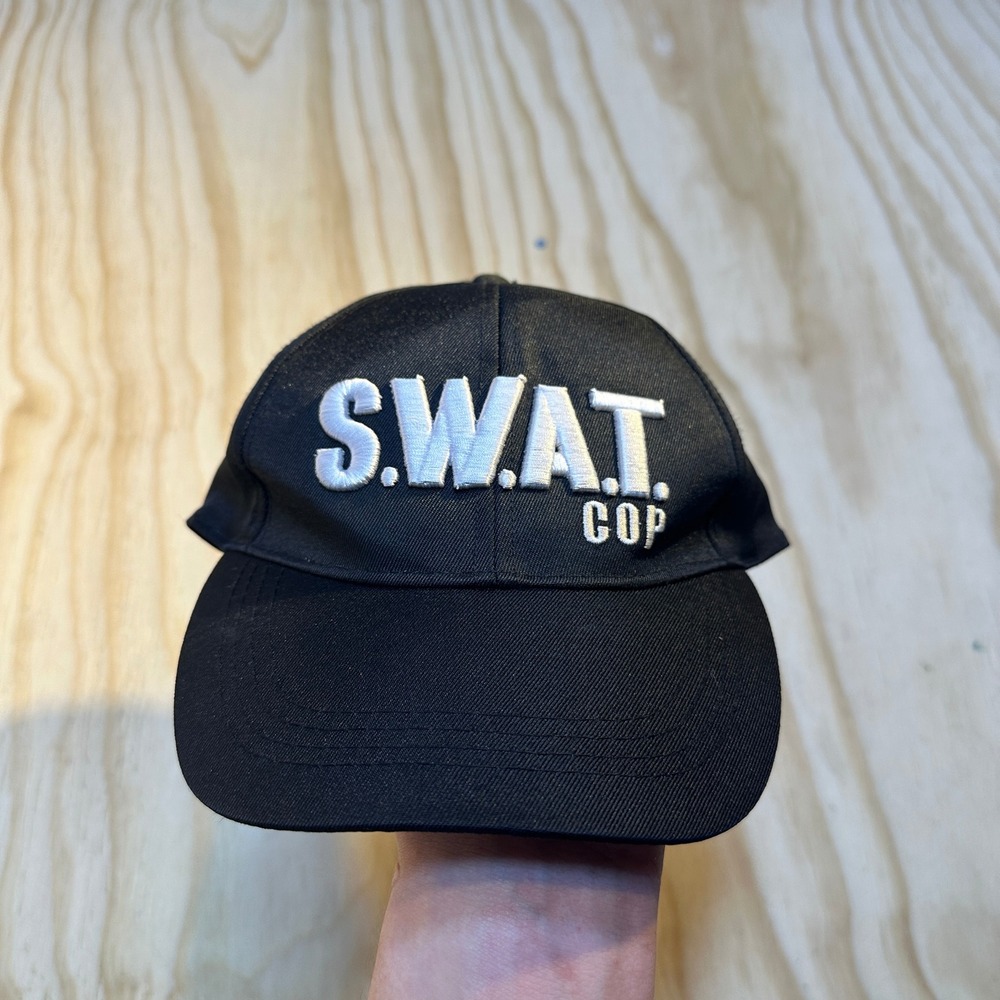 Unbranded S.W.A.T. COP Black Snapback Baseball Cap Hat Tactical Streetwear OSFM